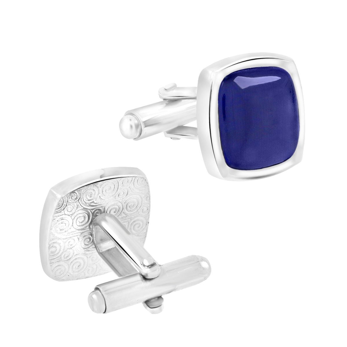 Blue Crystal Cufflinks In Box Bulk Secondary image
