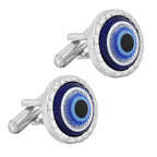 Turkish Blue Evil Eye Cufflinks In Box Bulk
