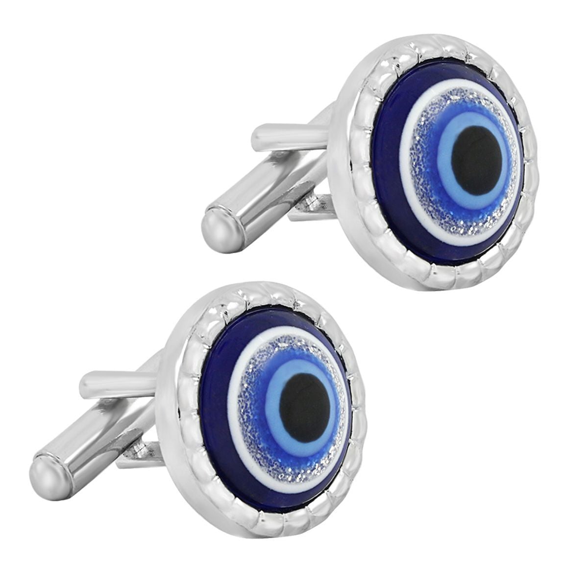 Turkish Blue Evil Eye Cufflinks In Box Bulk