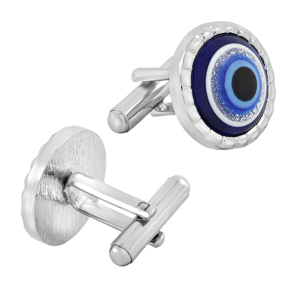 Turkish Blue Evil Eye Cufflinks In Box Bulk