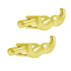 Moustache Mooch Gold Cufflinks In Box Bulk