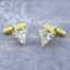 Trillion Diamond Solitaire Cufflinks In Box Bulk