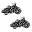 Biker Motorcycle Black Cufflinks In Box Bulk