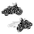 Biker Motorcycle Black Cufflinks In Box Bulk