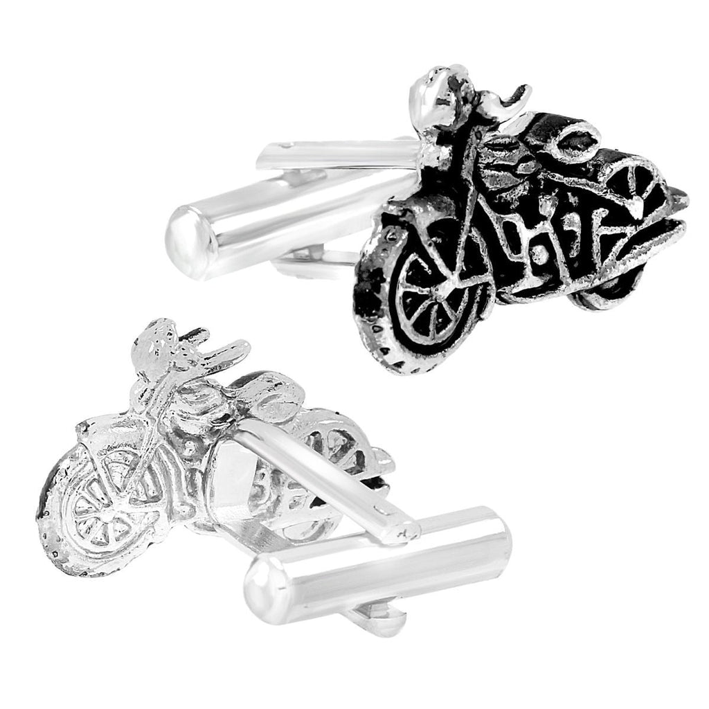 Biker Motorcycle Black Cufflinks In Box Bulk