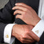 Trillion Diamond Cufflinks Tie Pin Set In Box Bulk