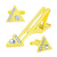 Triangle Diamond Cufflinks Tie Pin Set In Box Bulk