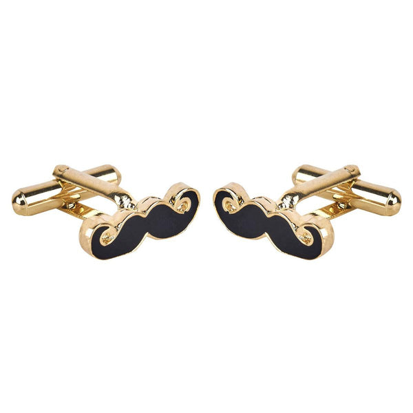 Moustache Mooch Cufflinks Tie Pin Set In Box Bulk Secondary image