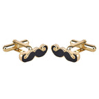 Moustache Mooch Cufflinks Tie Pin Set In Box Bulk