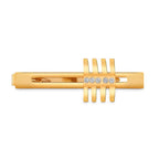 Gold Diamond Cufflinks Tie Pin Set In Box Bulk