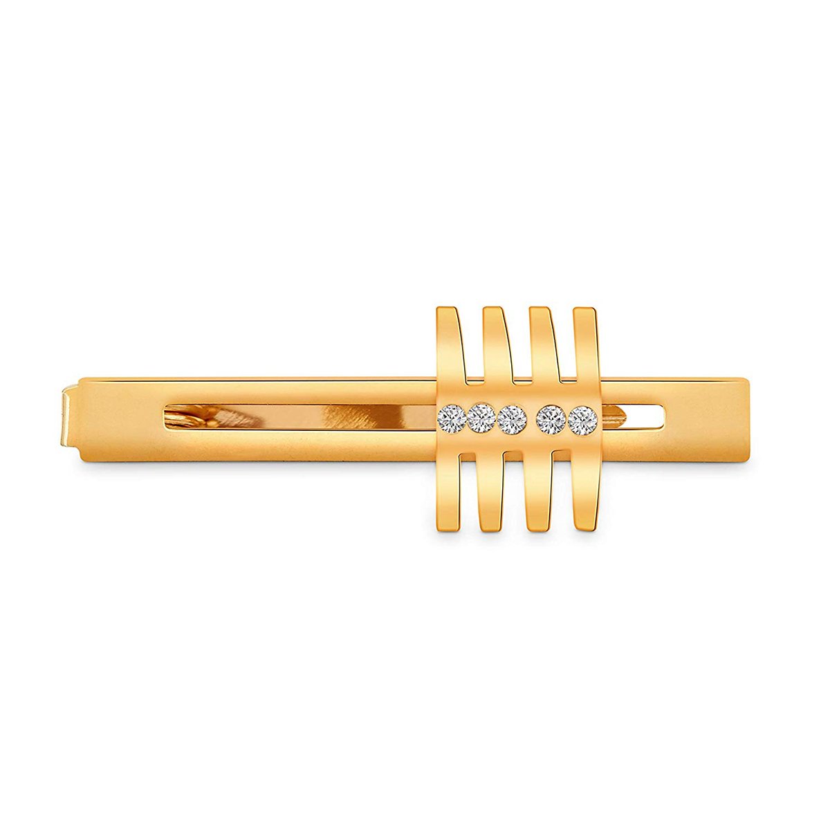 Gold Diamond Cufflinks Tie Pin Set In Box Bulk
