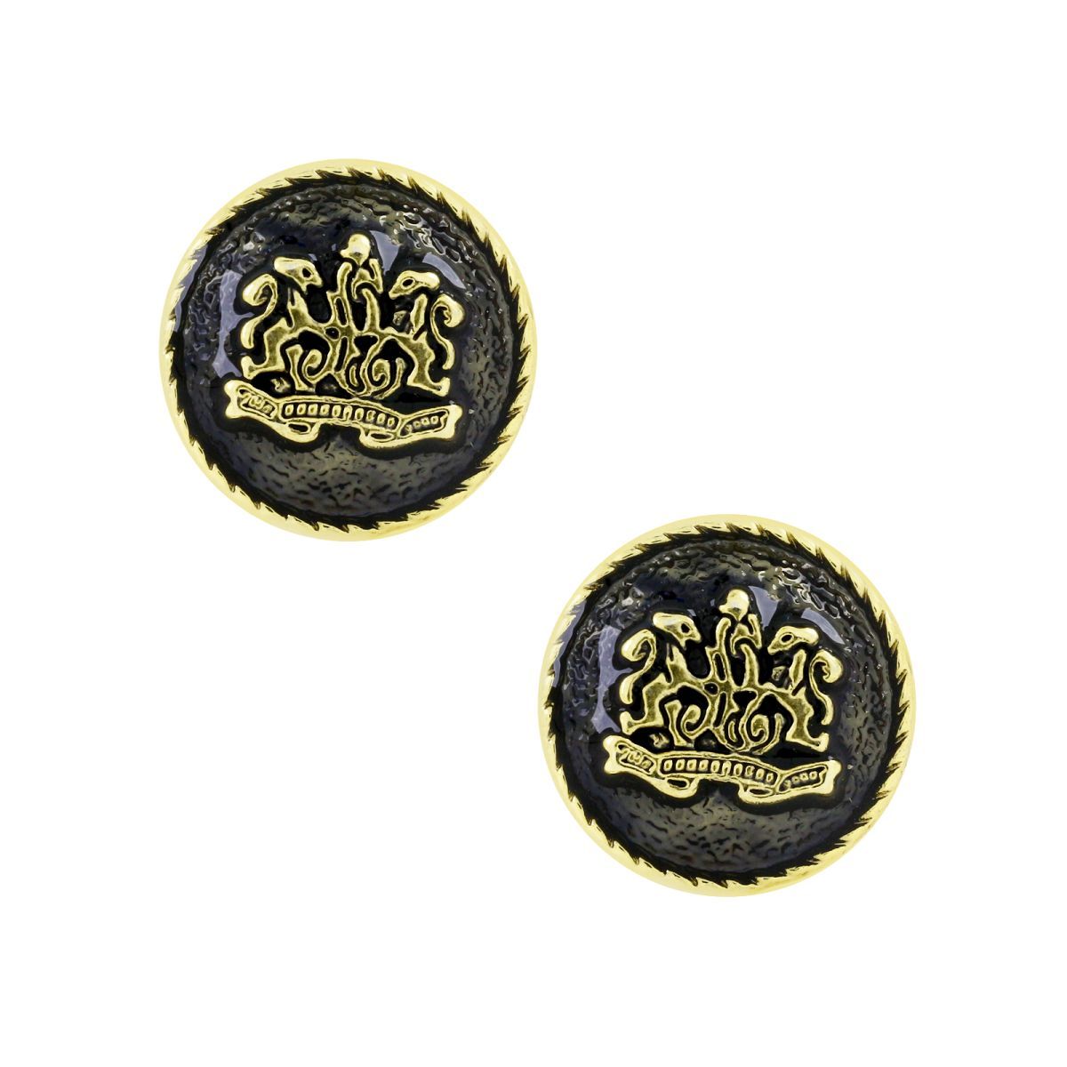 Royal Black Gold Cufflinks In Box Bulk