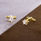 Star Gold Diamond Cufflinks In Box Bulk
