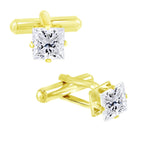 Square White Diamond Cufflinks In Box Bulk