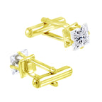 Square White Diamond Cufflinks In Box Bulk