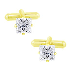 Square White Diamond Cufflinks In Box Bulk