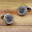 Round Grey Cufflinks In Box Bulk