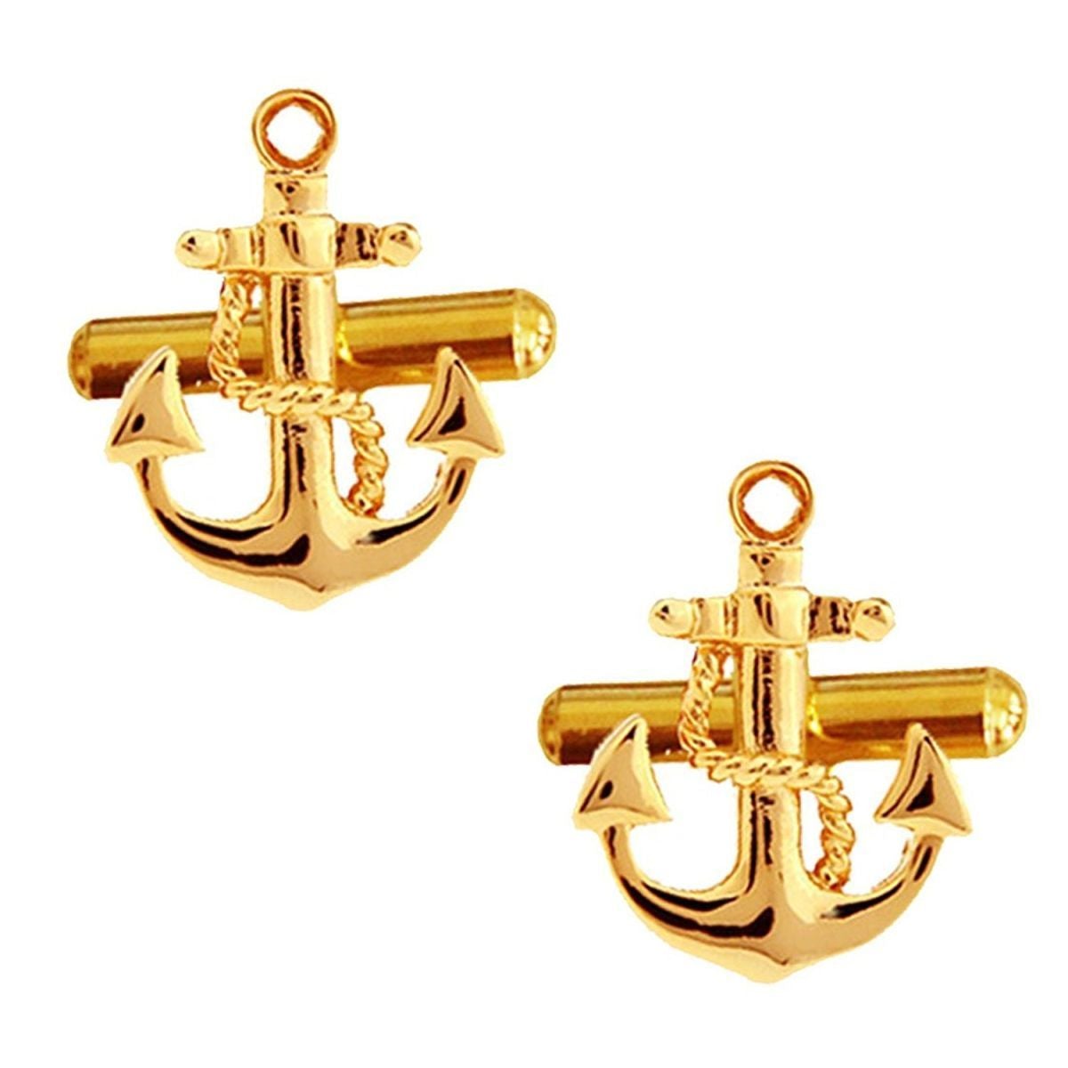 Gold Anchor Cufflinks In Box Bulk Main image