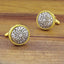 Victorian Filigree Gold Silver Cufflinks In Box