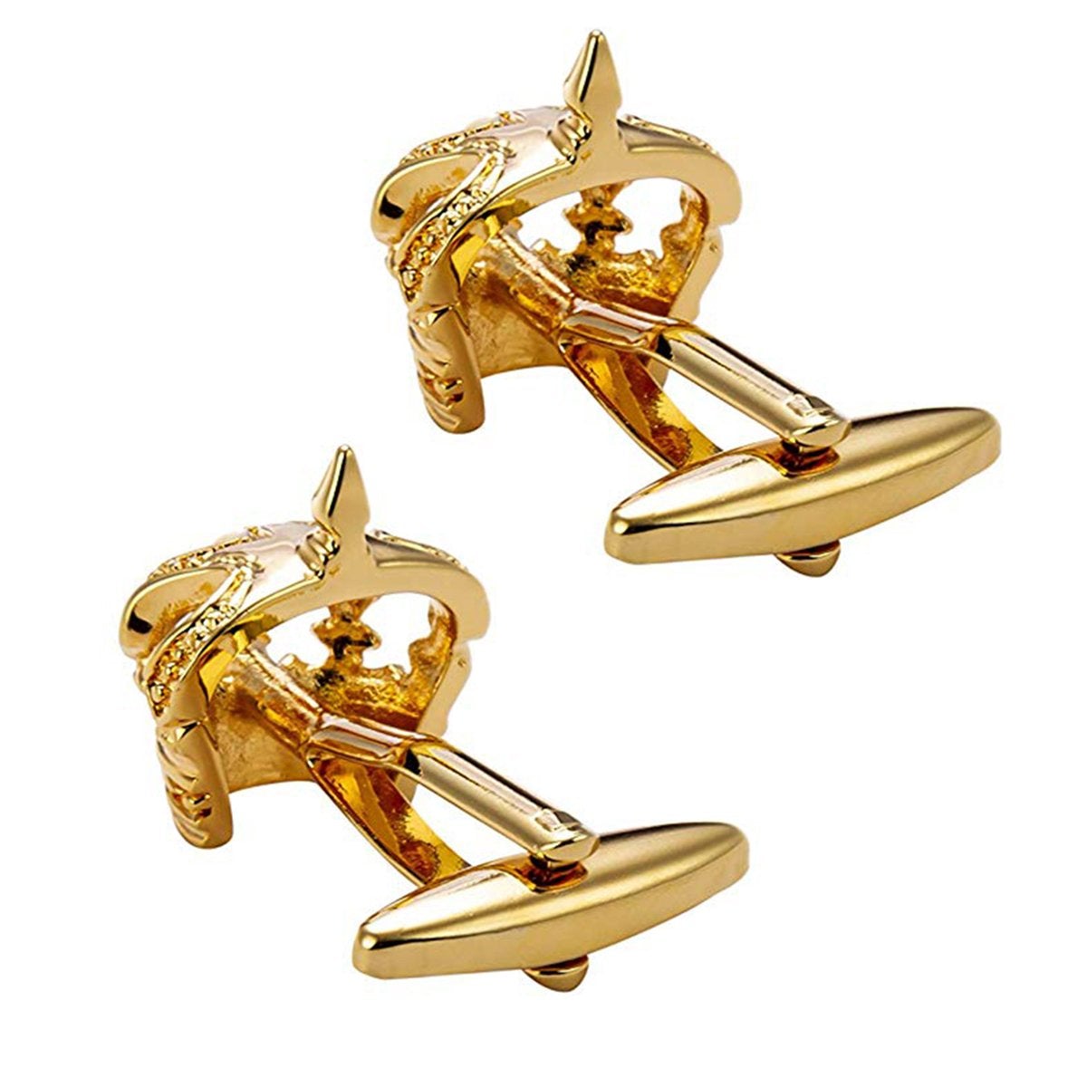 Gold Crown Prince Cufflinks In Box Bulk Secondary image