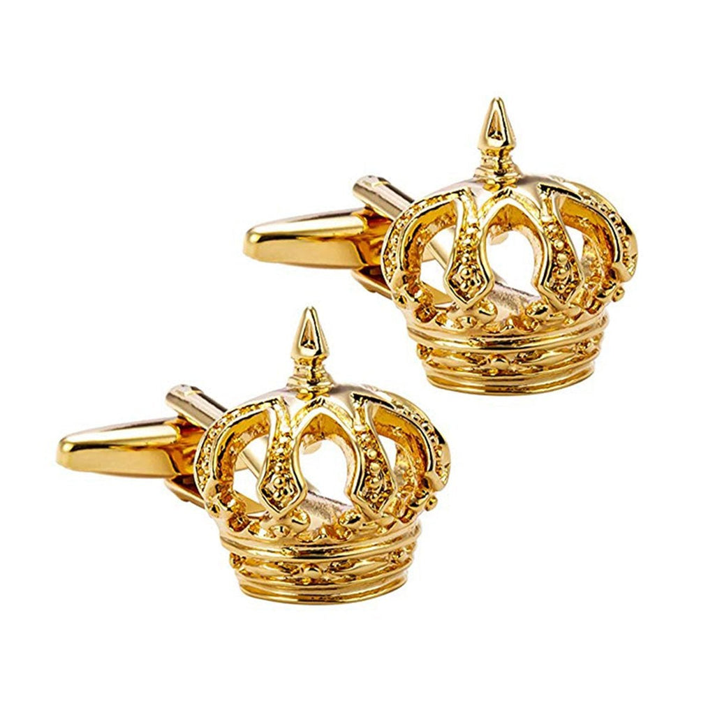 Gold Crown Prince Cufflinks In Box Bulk