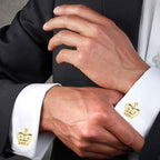 Royal Crown Prince Cufflinks In Box Bulk