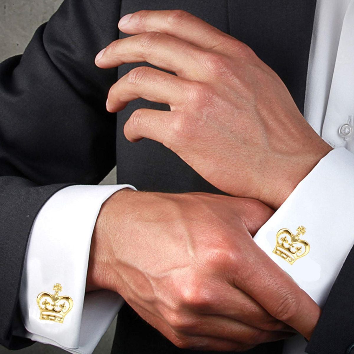 Royal Crown Prince Cufflinks In Box Bulk
