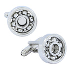 Silver Ball Bearing Cufflinks In Box