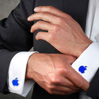 Blue Apple Cufflinks In Box Bulk