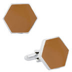 Brown Apple Cufflinks In Box Bulk