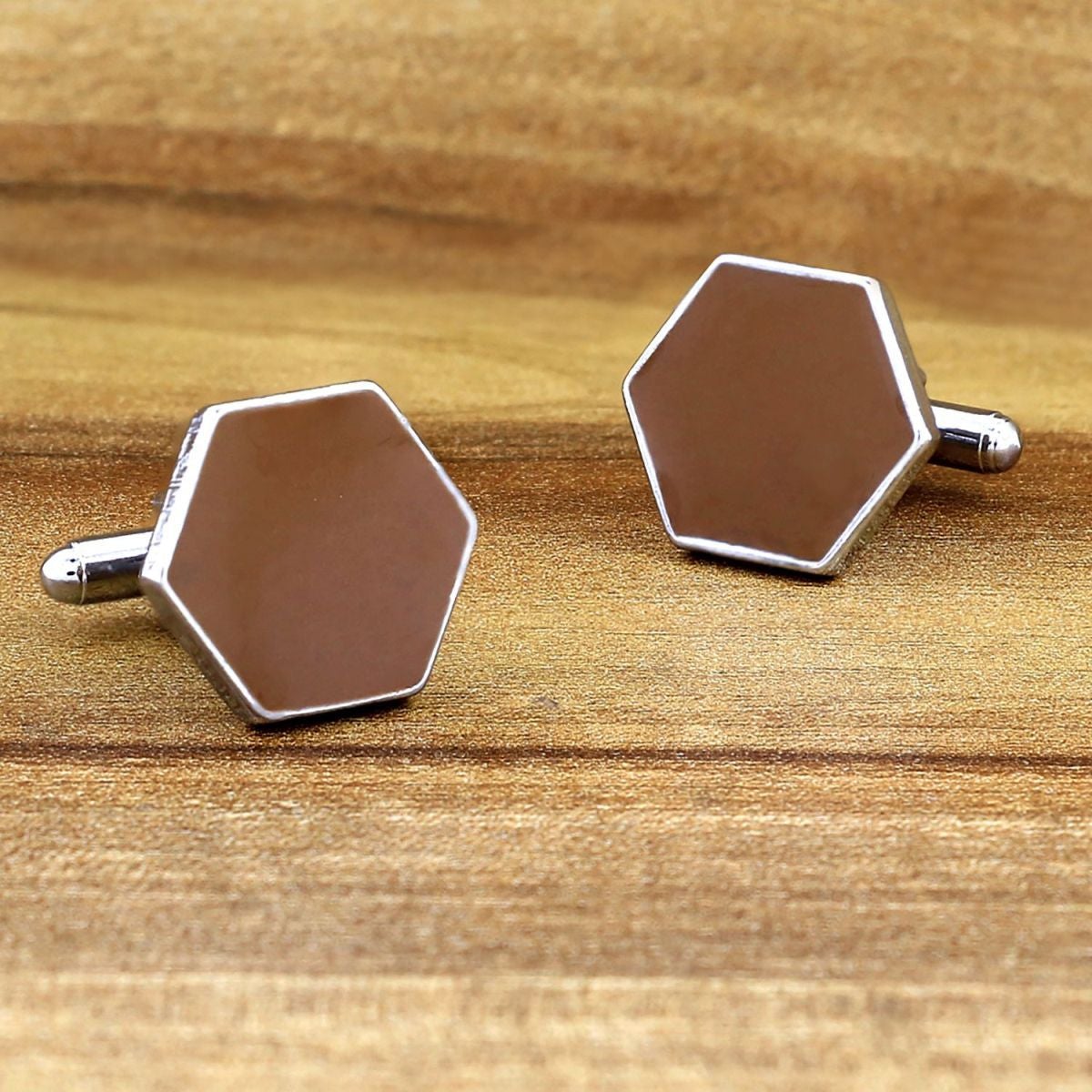 Brown Apple Cufflinks In Box Bulk Main image