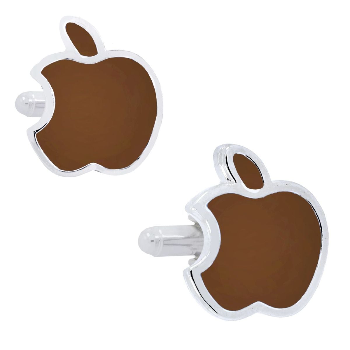 Brown Apple Cufflinks In Box Bulk Secondary image