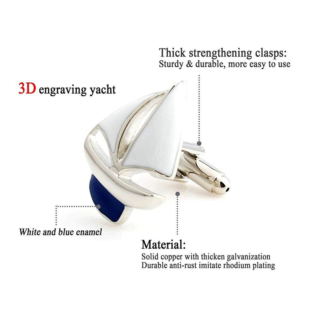 Sailboat Cufflinks In Box Bulk