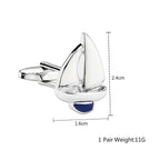 Sailboat Cufflinks In Box Bulk
