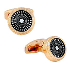 Luxury Rose Gold Black Cufflinks In Box Bulk