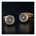 Luxury Rose Gold Black Cufflinks In Box Bulk