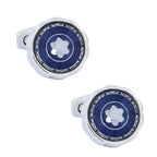 Luxury Blue Silver Cufflinks In Box Bulk