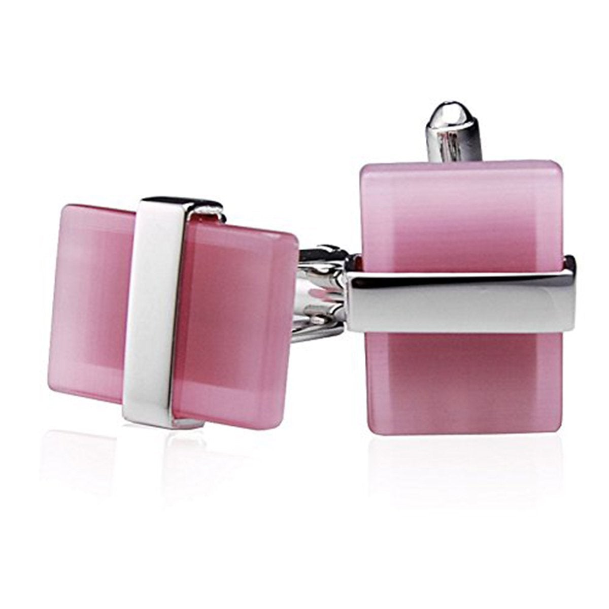 Pink Crystal Cufflinks In Box Bulk