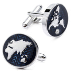 World Map Globe Cufflinks In Box Bulk