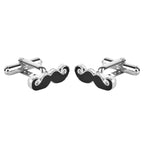 Moustache Mooch Cufflinks Tie Pin Set In Box Bulk
