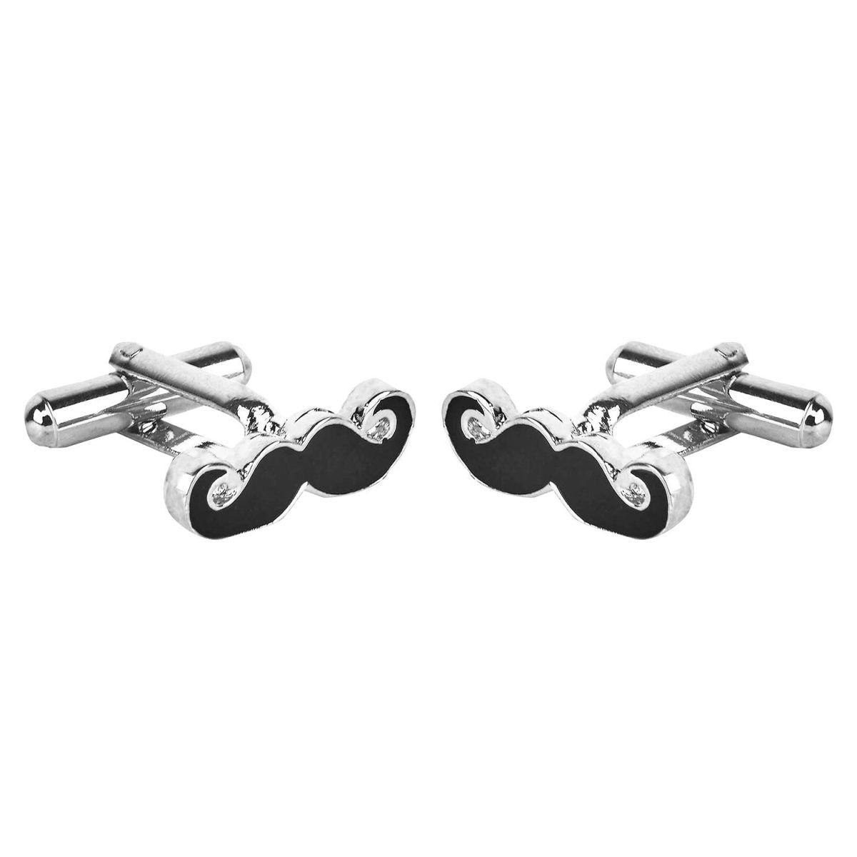 Moustache Mooch Cufflinks Tie Pin Set In Box Bulk