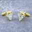 Trillion Diamond Cufflinks Set In Box Bulk