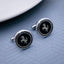 Black Silver Prancing Horse Cufflinks For Men Bulk