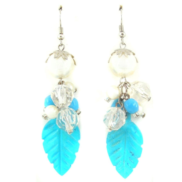 Brass Dangle & Drop Earrings For Women - Blue Bulk Main image