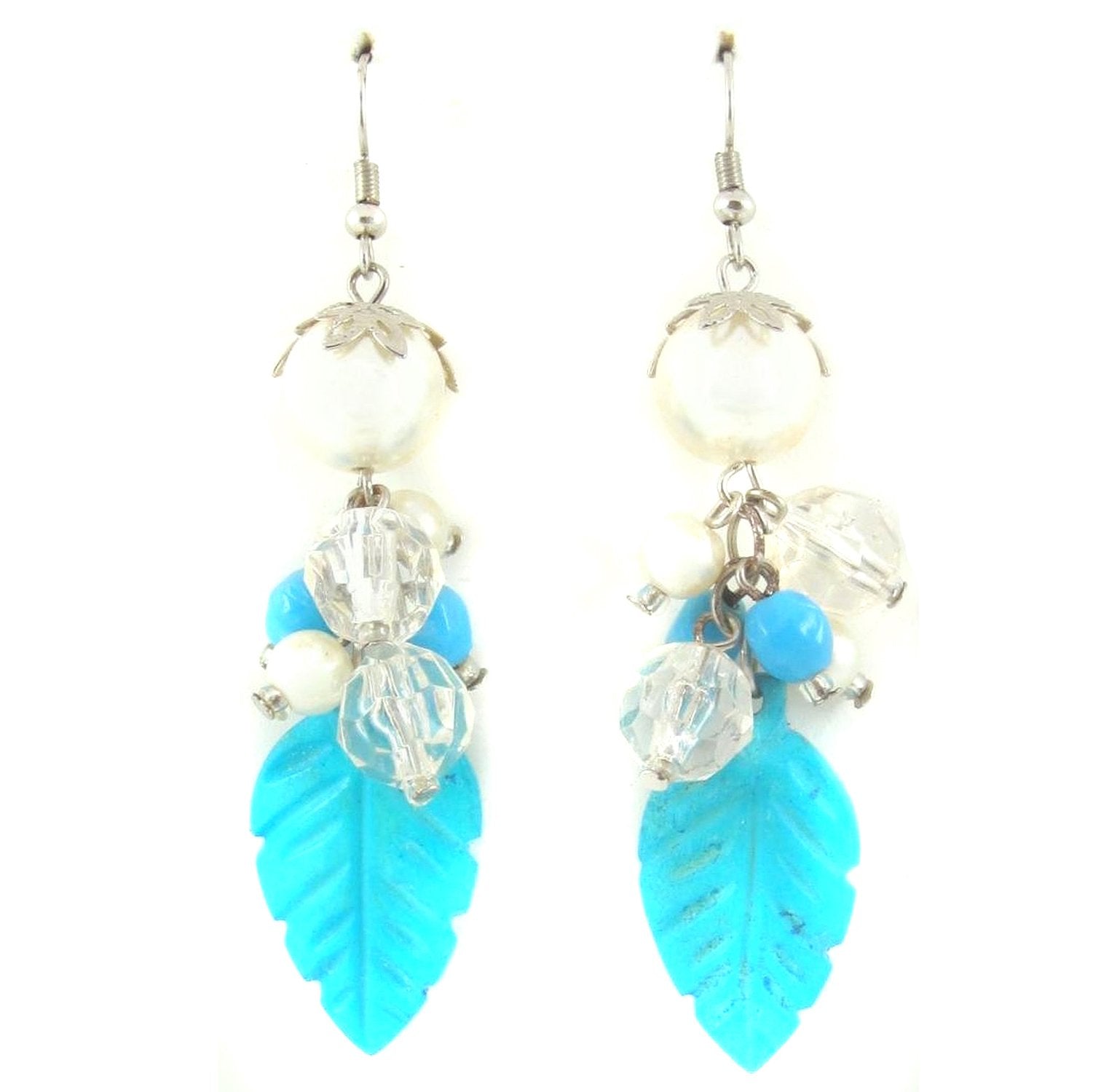 Brass Dangle & Drop Earrings For Women - Blue Bulk