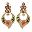 Red Green Gold Plated Meenakari Pearl Earring For Women Bulk