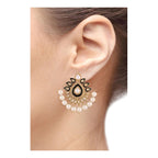 Traditional Black Meenakari Pearl Earring For Women Bulk
