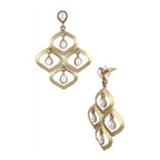 Antique Gold Plated Pearl Dangling Earring For Women Bulk