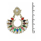 Festive Navratna Chaand Pearl Chaand Bali Earring For Women Bulk
