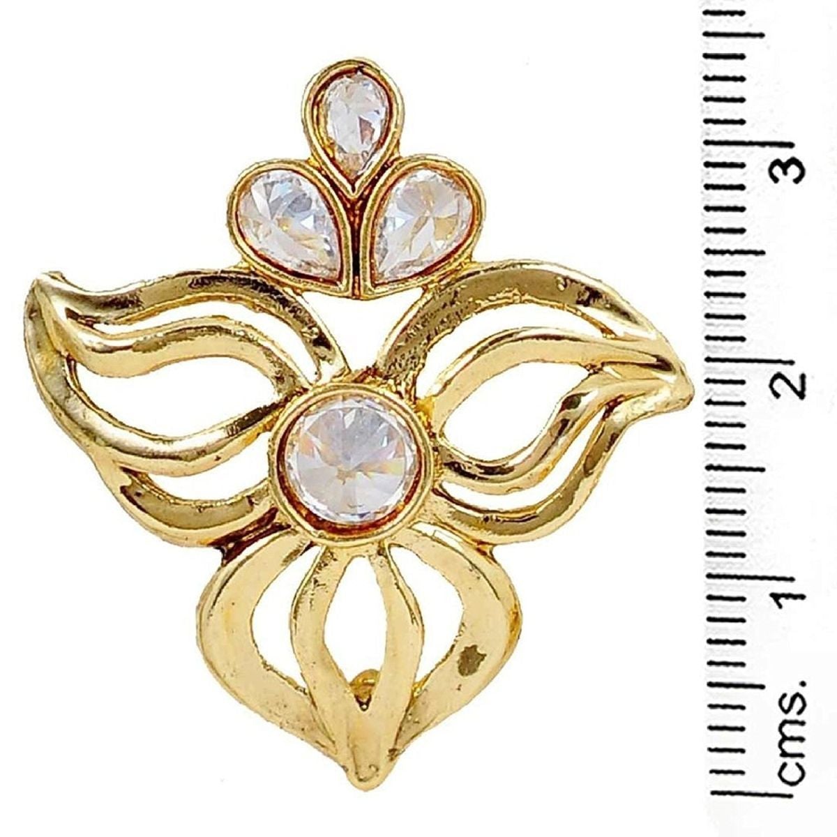 Cute Gold Plated Kundan Filigree Stud Earring For Women. Bulk